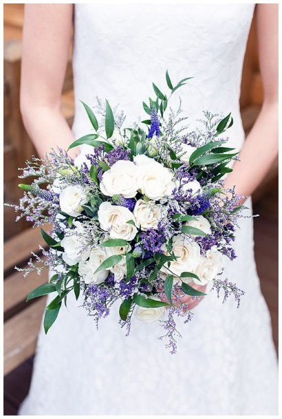 Blossom Filled Lavender Flowers Bouquet Wedding