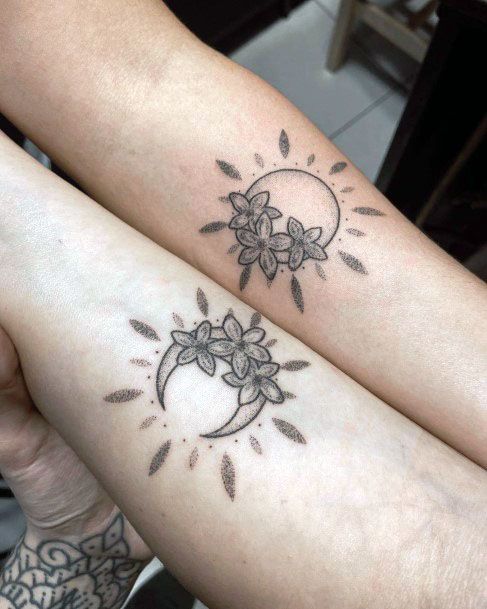 Blossoming Sun Tattoo For Women