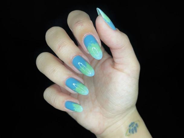 Blue And Green Nail Design Inspiration For Women