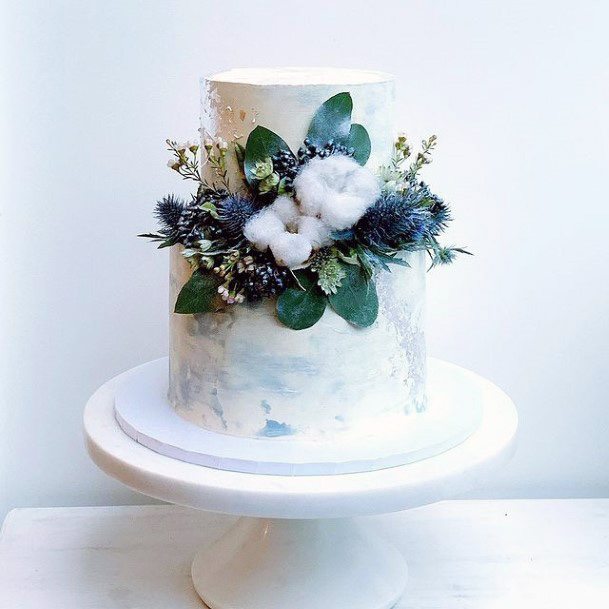 Blue And White Fall Wedding Flowers Women