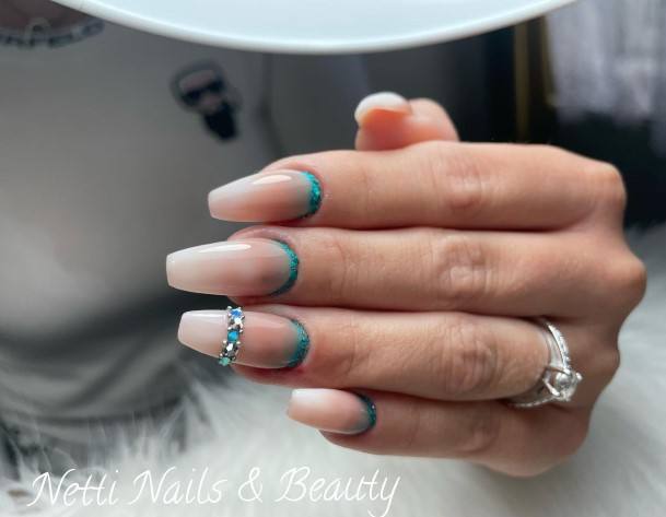 Blue Glitter Nail Design Inspiration For Women