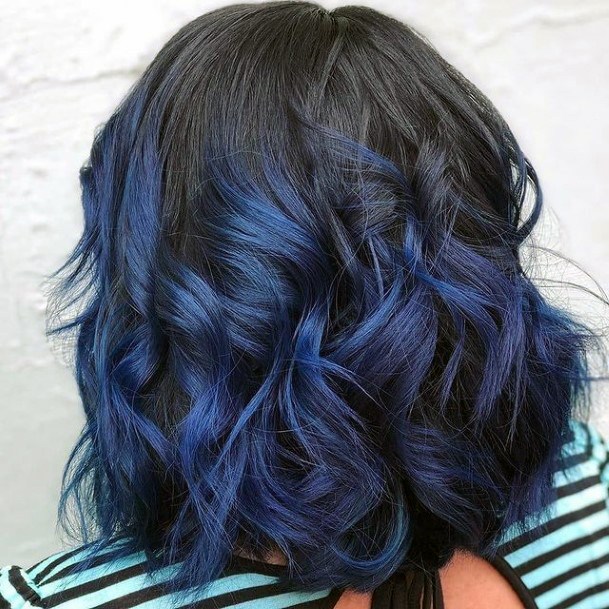 Blue Hairstyles Art For Women