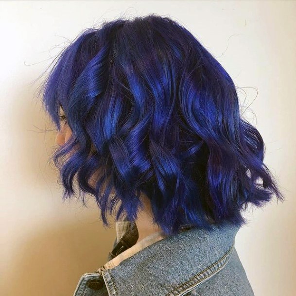 Blue Hairstyles Design Ideas For Girls