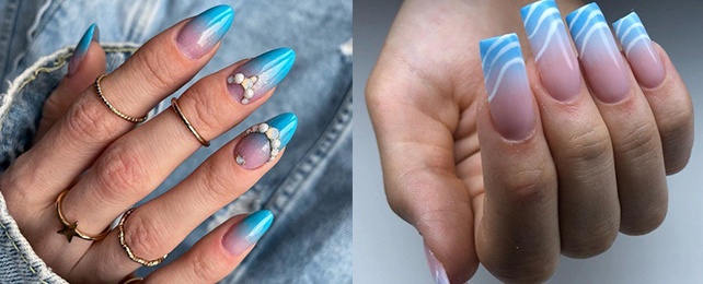 Top 100 Best Blue Ombre Nails For Women – Unique Fingernail Ideas