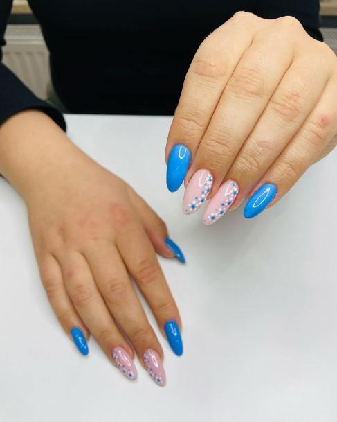 Blue Summer Nail Feminine Designs