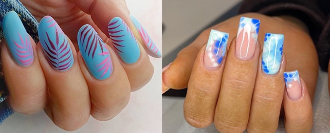 Top 100 Best Blue Summer Nails For Women – Fingernail Design Ideas