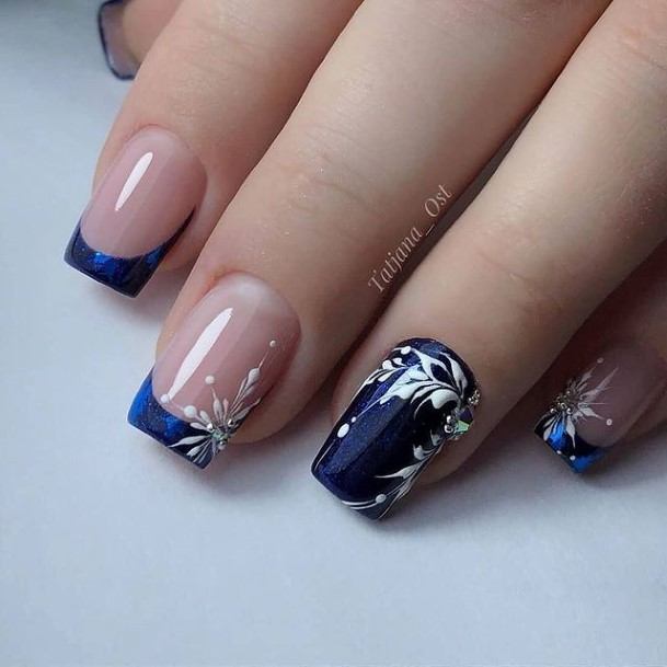 Blue Summer Womens Nails