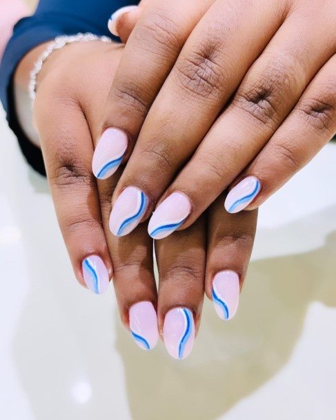 Blue Summeric Womens Blue Summer Nail Designs