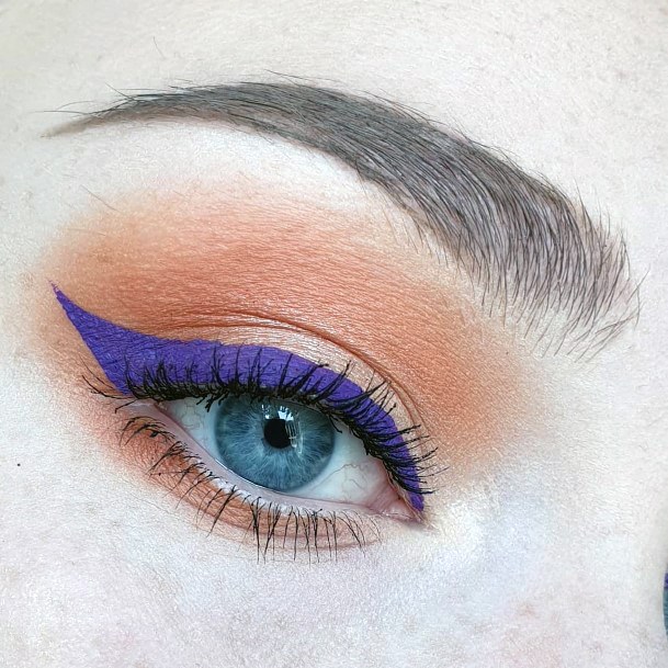 Blue Winged Orange And Brown Eyeshadow Ideas Women