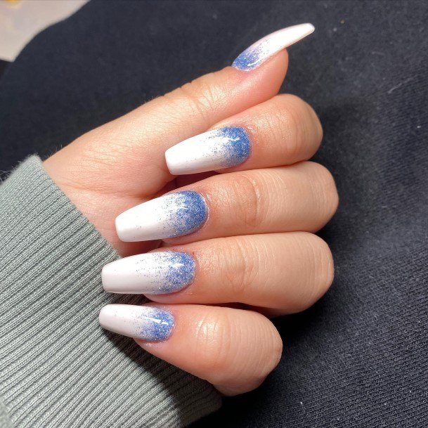 Blue Winteric Womens Blue Winter Nail Designs