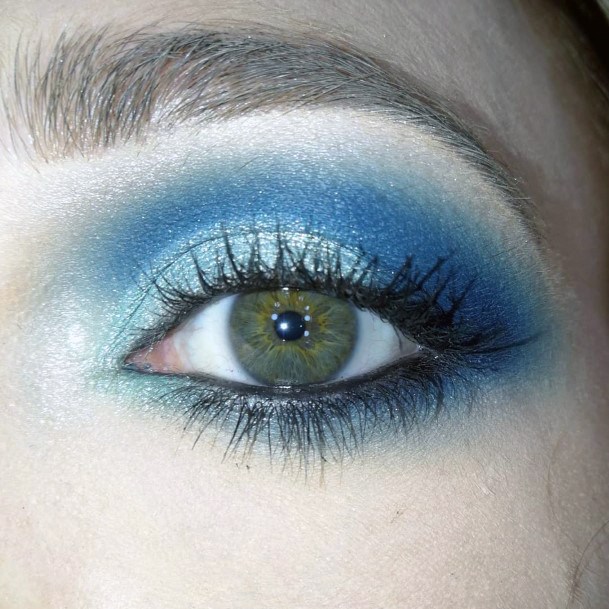 Blueberry Blue And Grey Eyeshadow Women