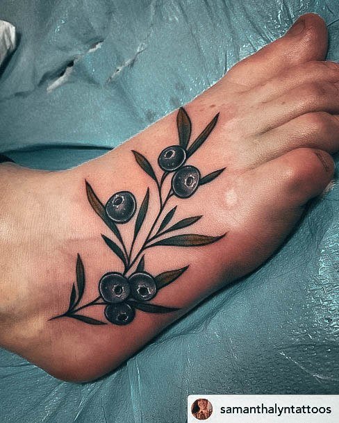 Blueberry Womens Tattoo Designs