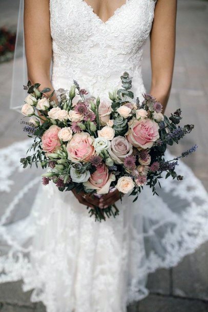 Blush Flowers Bunch Wedding