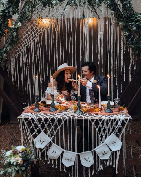 Bohemian Look Wedding Decor