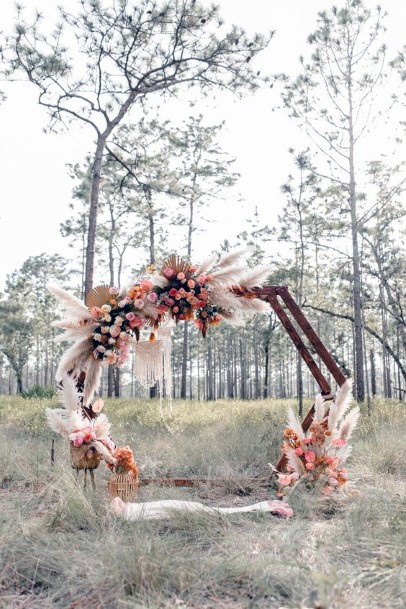 Boho Hexagonal Wedding Dais Decor