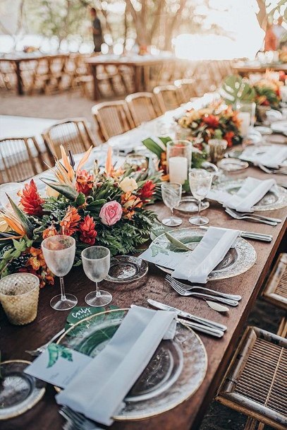 Boho Wedding Flowers Table Decor