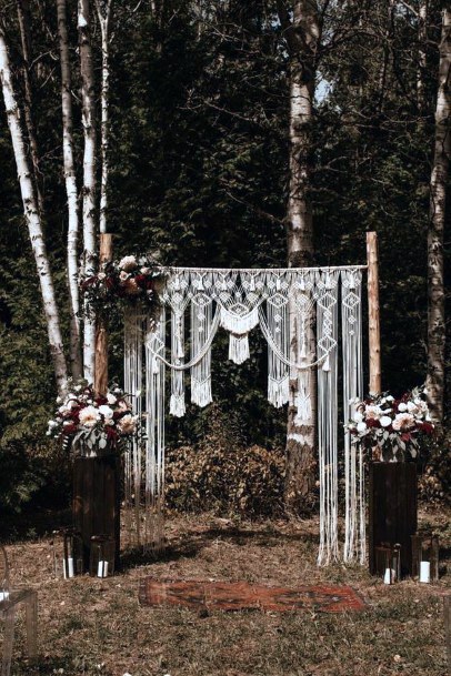 Boho Welcome Platform Wedding Decor