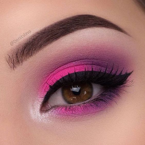 Bold Pink Summer Eye Makeup Looks Women