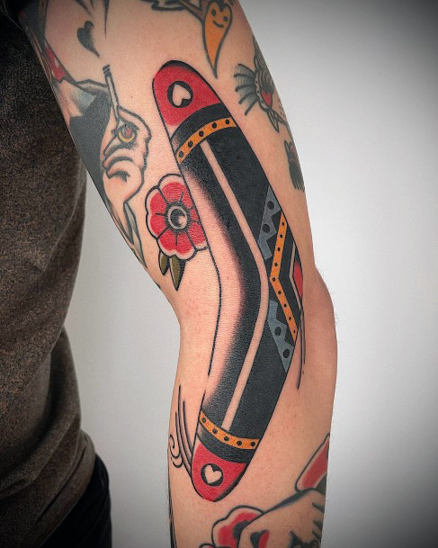 Boomerang Tattoo For Ladies