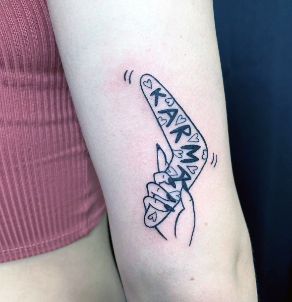 Boomerang Womens Tattoo Ideas