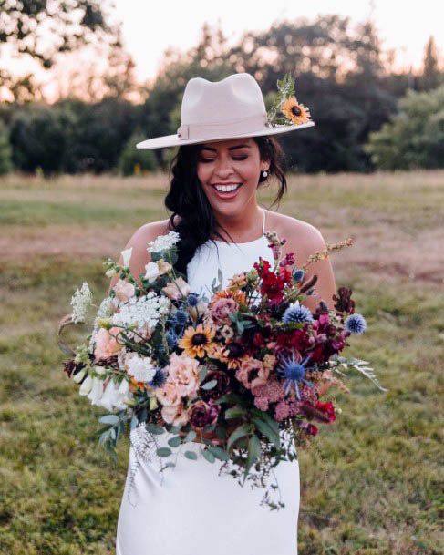 Bountiful August Wedding Flowers