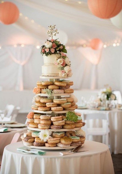 Bountiful Donut Wedding Cake