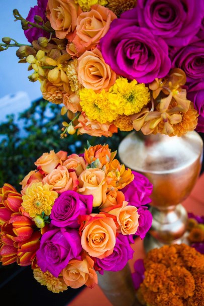 Bouquet Of Indian Wedding Flowers Roses