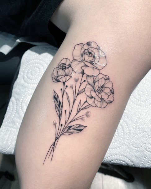 Top 100 Best Bouquet Tattoos For Women - Flower Design Ideas