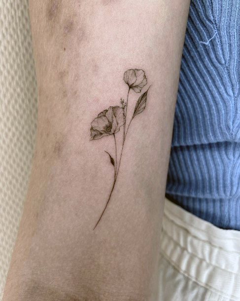 Bouquet Tattoos Feminine Ideas