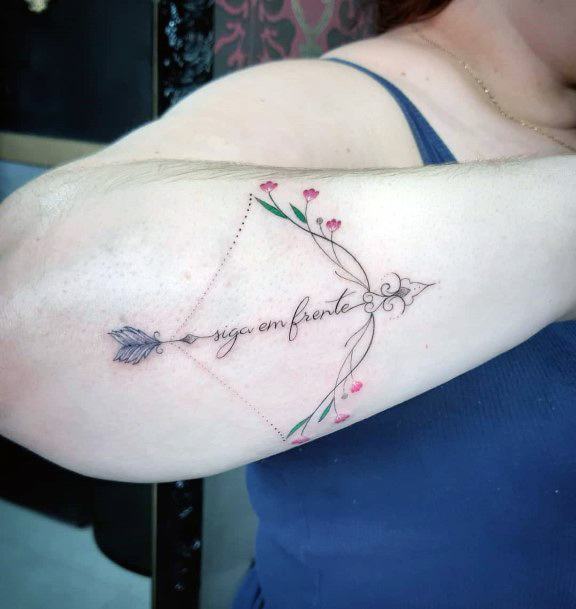 Bow And Arrow Womens Tattoo Ideas