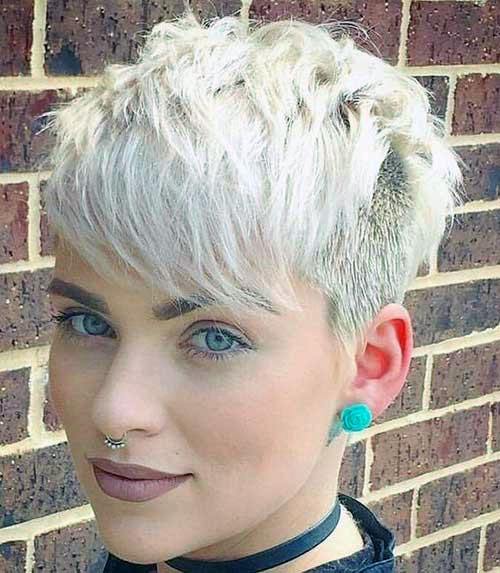 Boy Cut Choppy Hairstyle Women