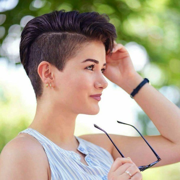 Boyish Shaved Hairstyles For Women