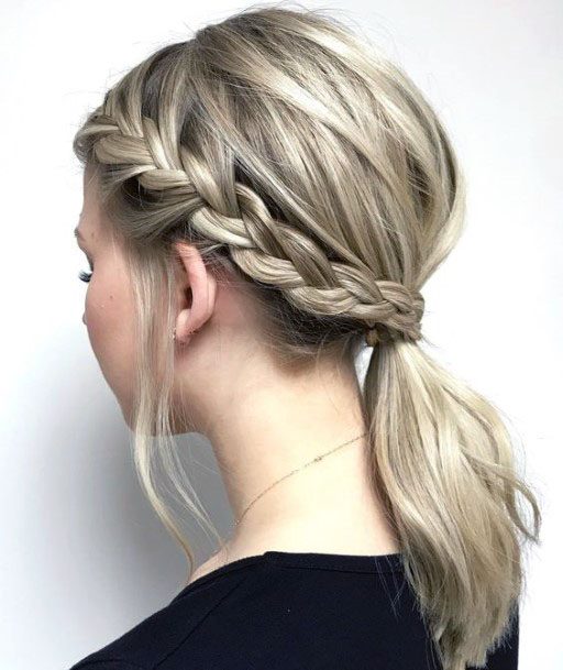 Braided Blonde Charming Hairstyle For Women