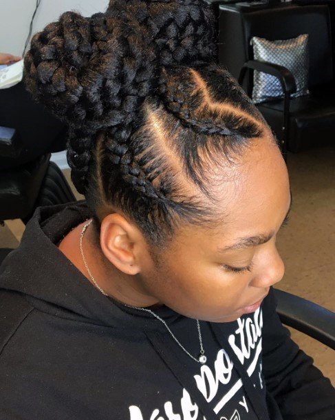 Braided Crown Updo Hairstyles For Black Women