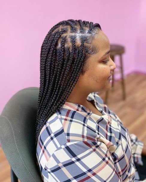 Braided Hairstyles For Black Women Long Box Braids