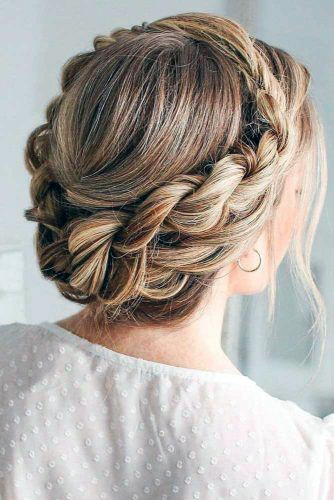 Braided Hairstyles For Spring Twisted Updo Crown