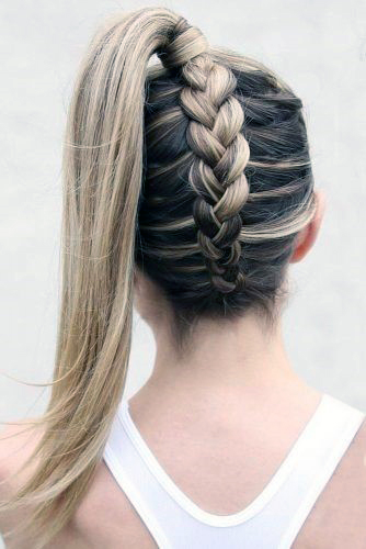 Braided Hairstyles For Spring Upside Down Ponytail