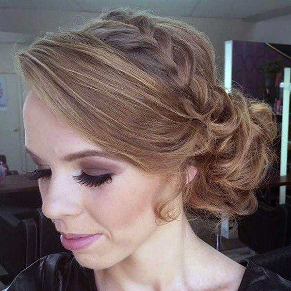 Braided Side Bun Hairstyle