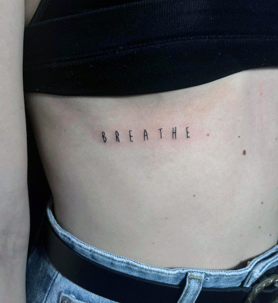 Breathe Womens Tattoo Designs