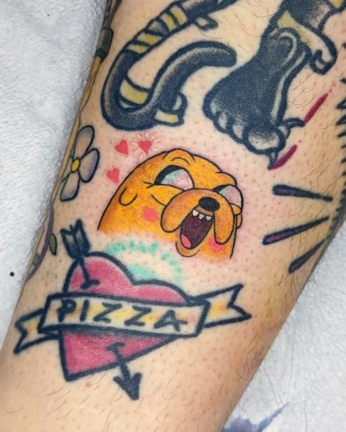 Breathtaking Adventure Time Tattoo On Girl