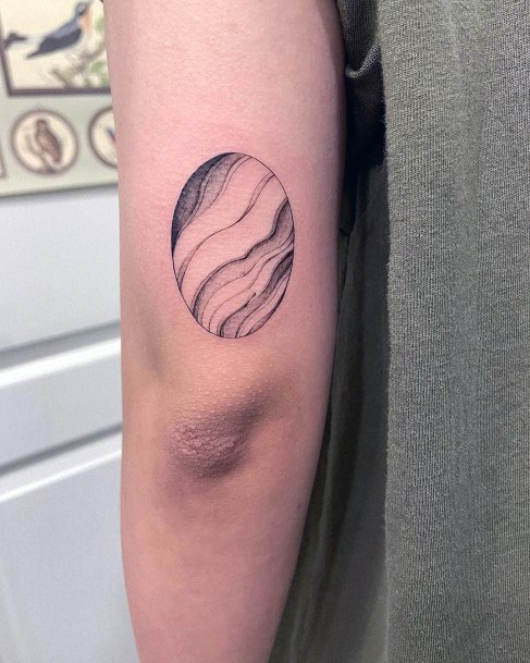 Breathtaking Agate Tattoo On Girl