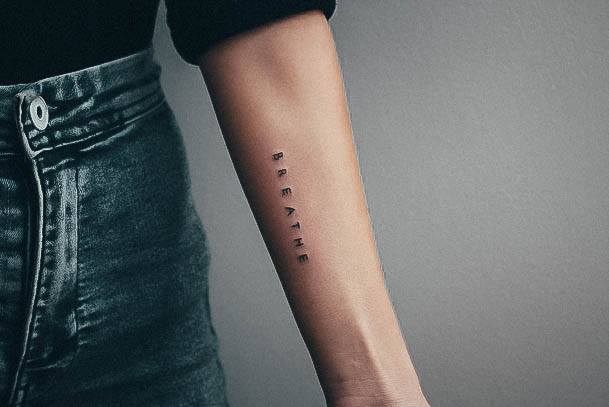 Breathtaking Anxiety Tattoo On Girl