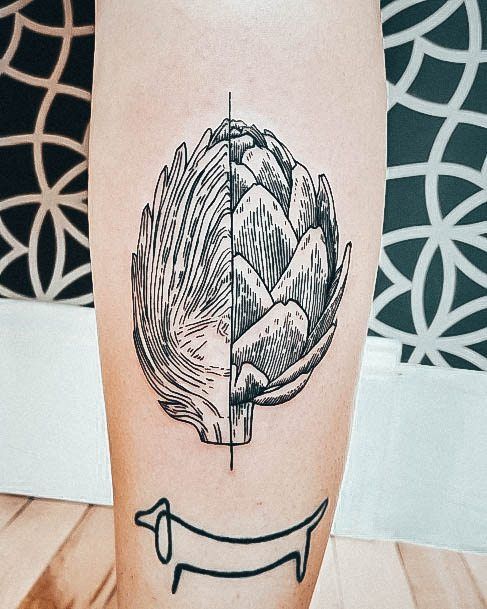 Breathtaking Artichoke Tattoo On Girl