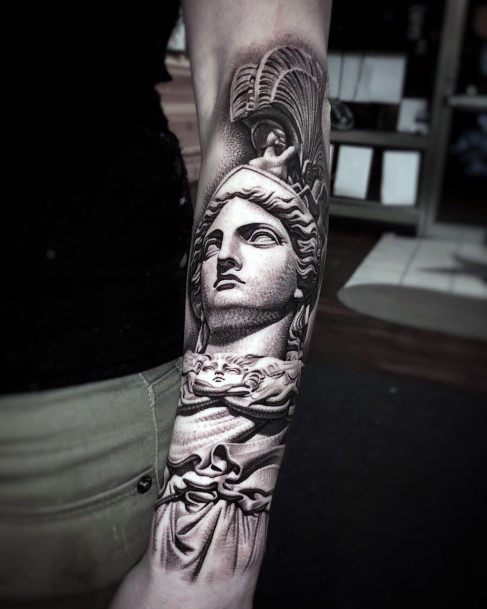 Breathtaking Athena Tattoo On Girl