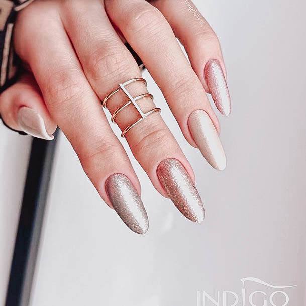 Breathtaking Beige Nail On Girl