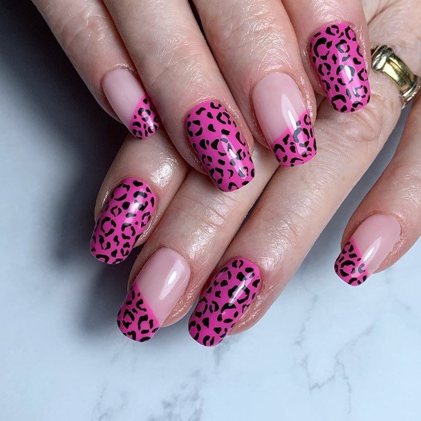 Breathtaking Bright Pink Nail On Girl