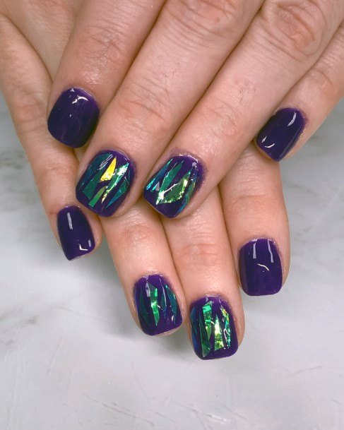 Breathtaking Broken Shattered Glass Nail On Girl