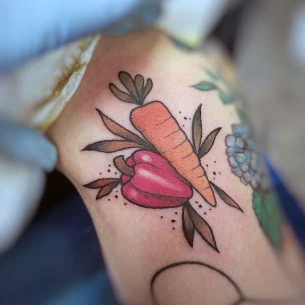 Breathtaking Carrot Tattoo On Girl