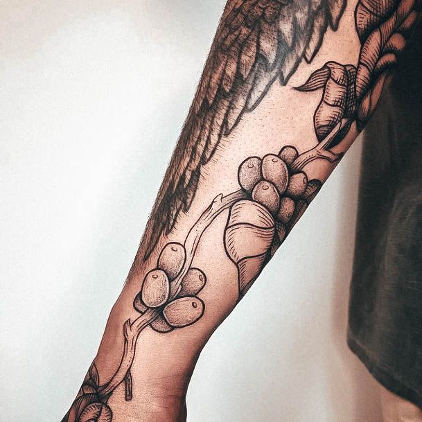 Breathtaking Coffee Bean Tattoo On Girl