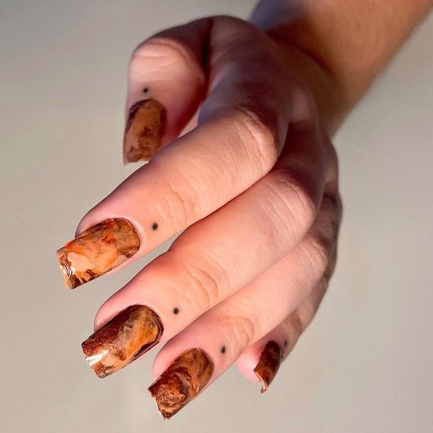 Breathtaking Coffee Nail On Girl